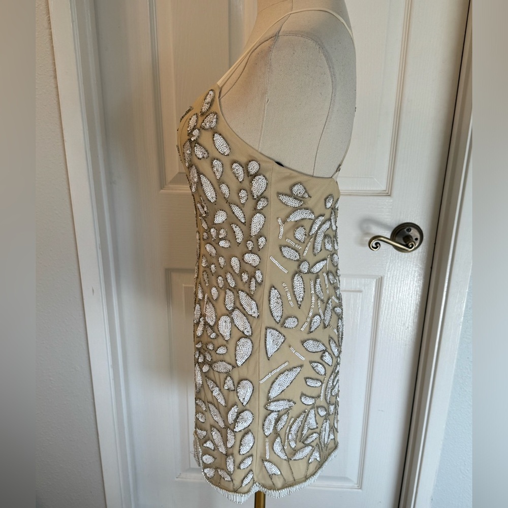 X by NBD Madeline Beaded/Sequin Mini Dress size 0 - Picture 6 of 15